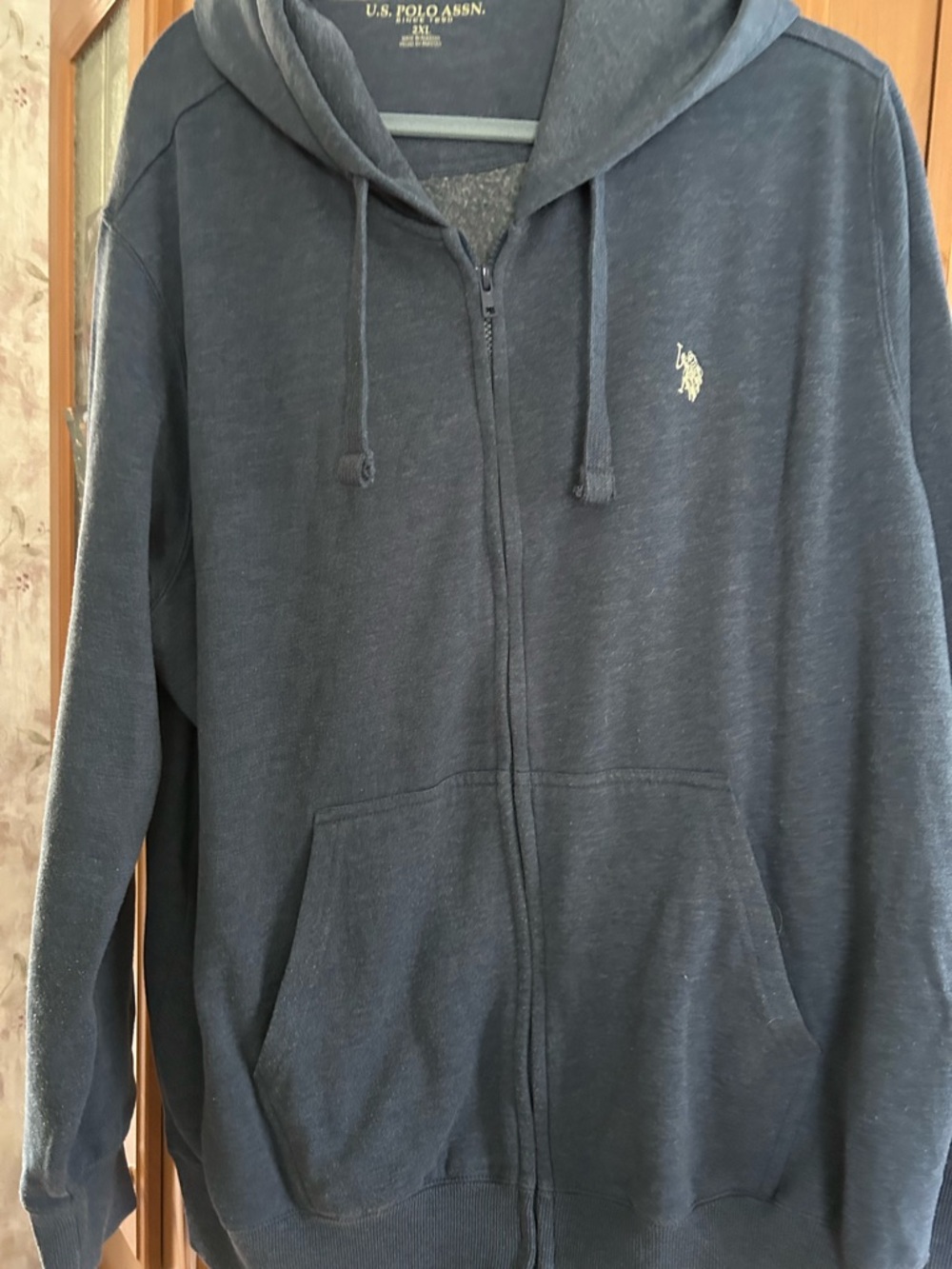 U.S. Polo Assn. Men's Dark Navy Full-Zip Hoodie Sweater